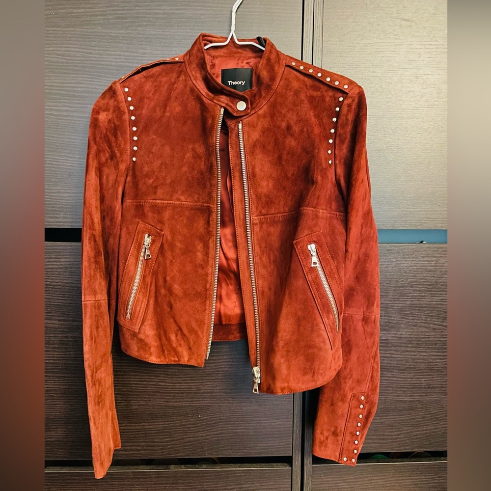 EUC THEORY suede bomber jacket